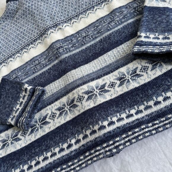 Heirloom Collectibles Womans Cardigan Sweater Snowflakes Holiday Winter Sz M - Picture 7 of 7